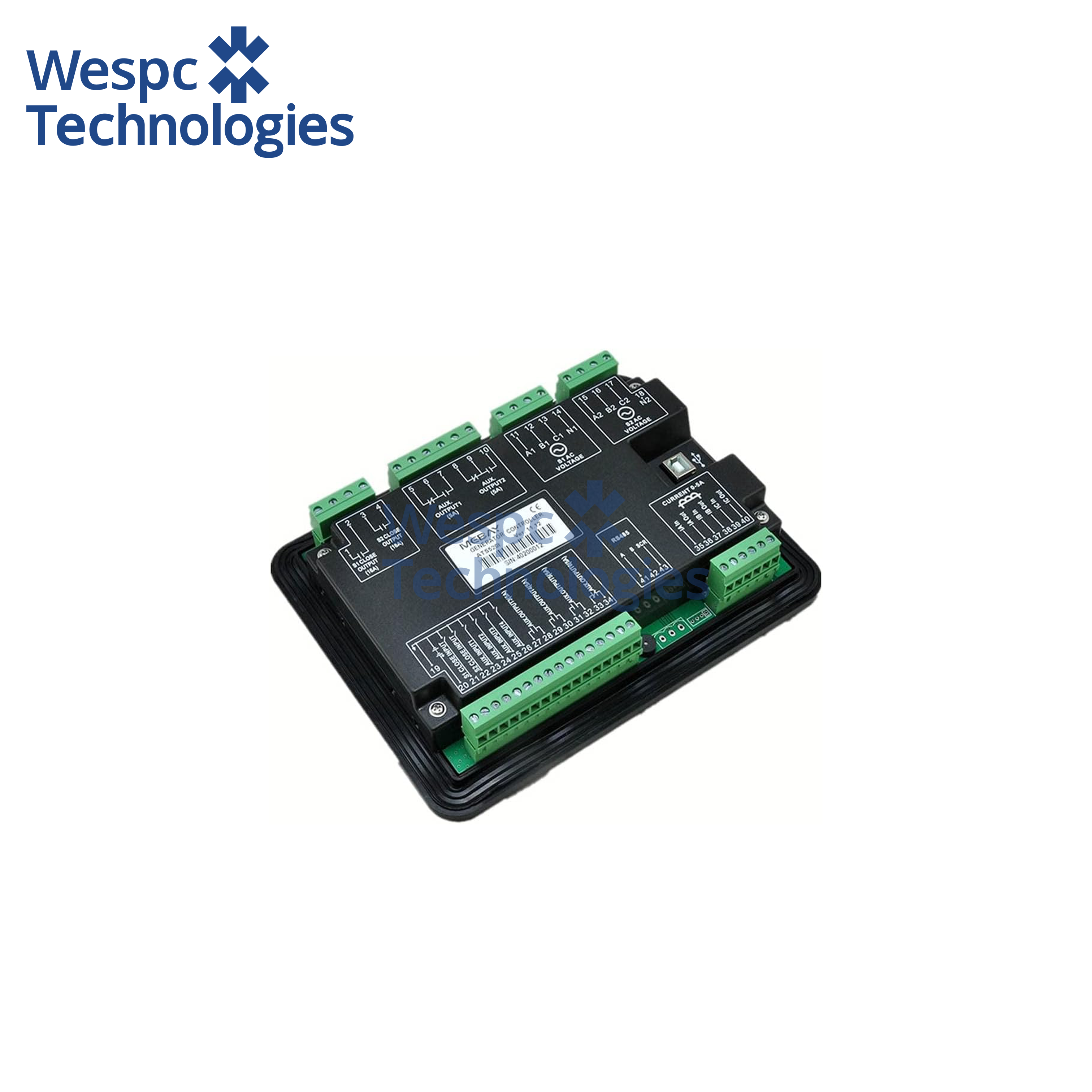 WESPC Original ATS520 Control Genuine Diesel Generator Controller Module