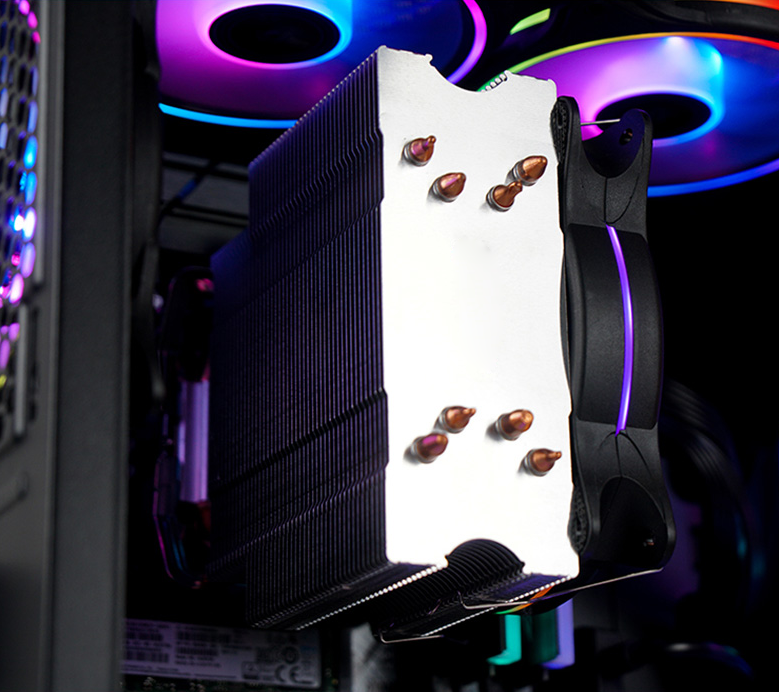 RGB CPU Cooler High air flow tower type CPU Cooler with 4 Heat Pipes for intel AMD