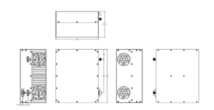 1 - 6 GHz Wideband Power Amplifier 40 dBm Power Amplifier Testing