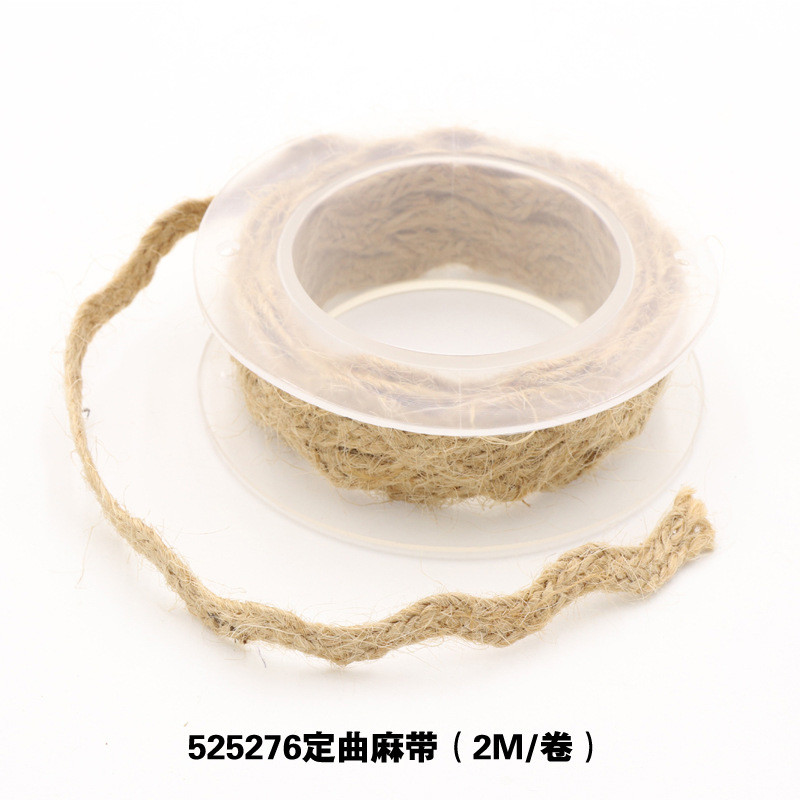 Garment Decoration Jute Rope Ribbon Gift Packing Wired Burlap Ribbon