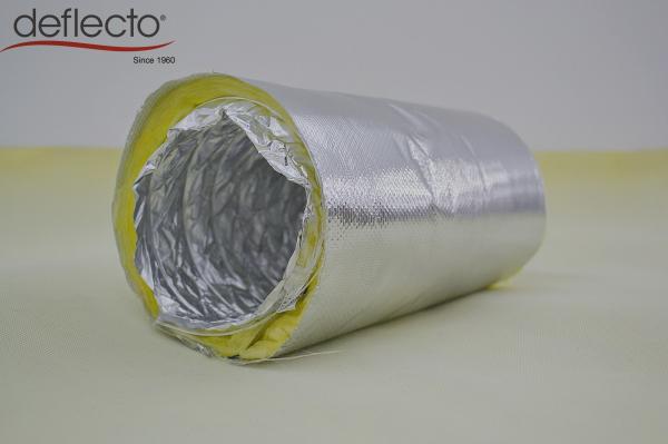 Round Insulated Flexible Air Duct Aluminum Foil / Fiberglass Insulated Flexible