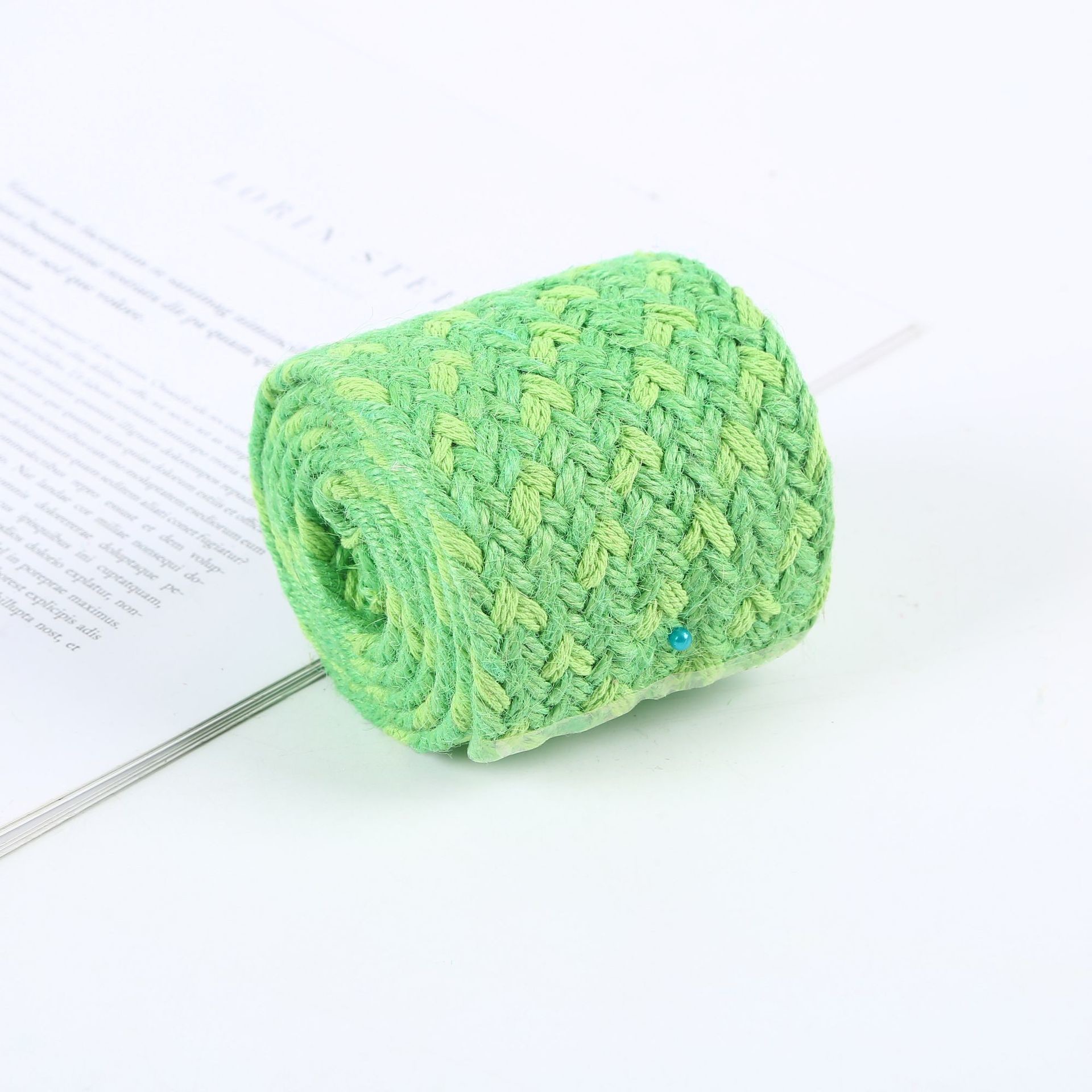 Woven Braided Jute Ribbon Colorful Blue Jute Ribbon For Christmas Tree