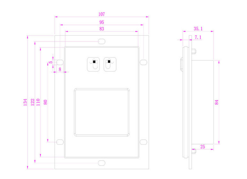 Pc Touch Screen Vandal Resistant Keyboard Pickproof For Medical Equipment