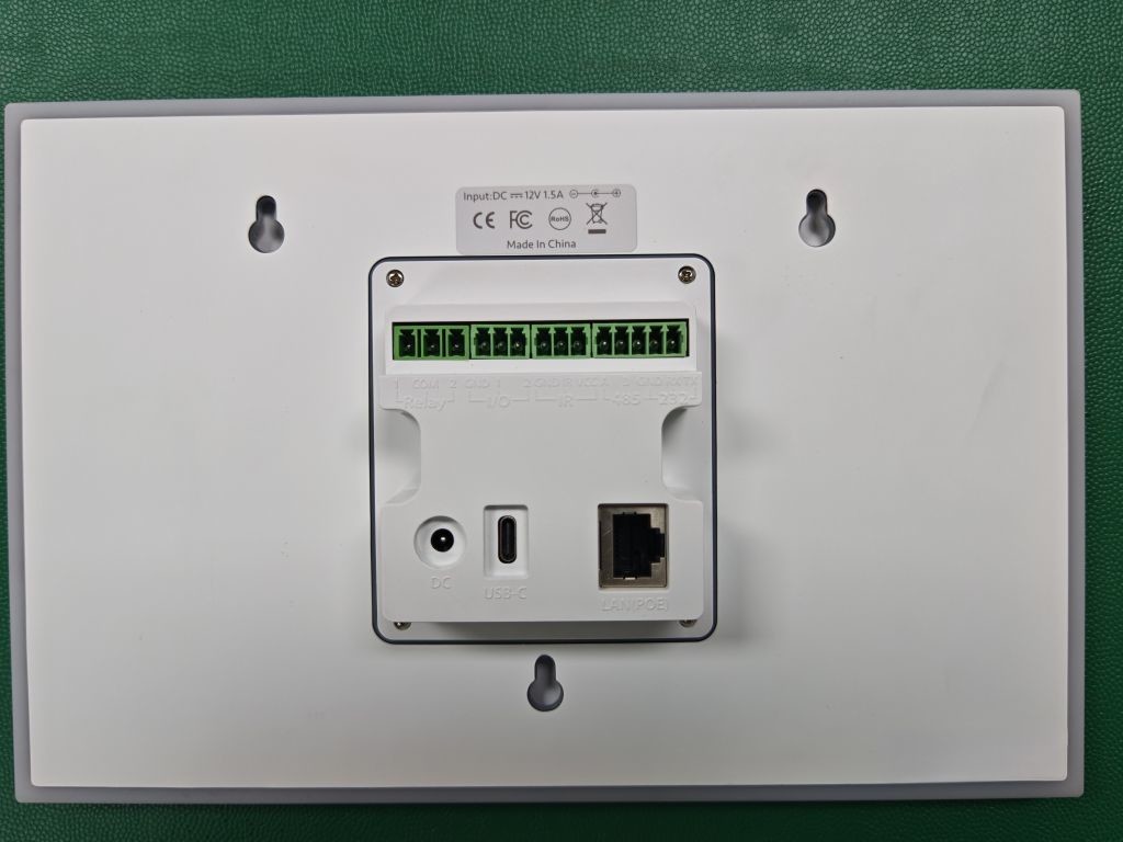 White Color 10 inch Android Wall Mount Touch Tablet RJ45 Power Over Ethernet with LED Light bar Temperature Sensor Multi ports