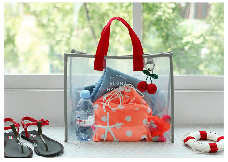 Digital Printing Stadium Ladies PVC Beach Tote Bag