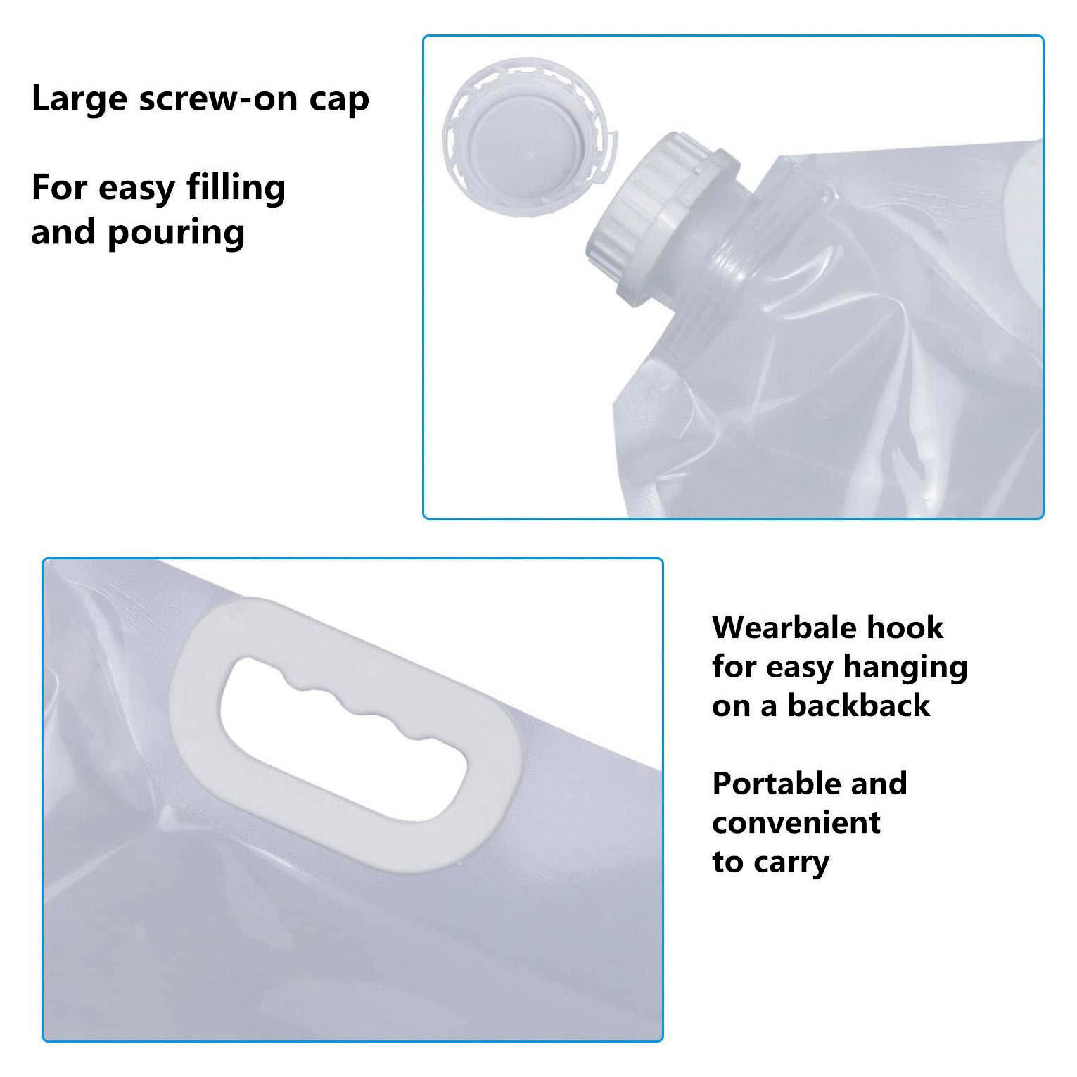 Custom Printed Logo Drink Spout Pouch Plastic Foldable Food Grade Stand Up Liquid Pouch With Handle