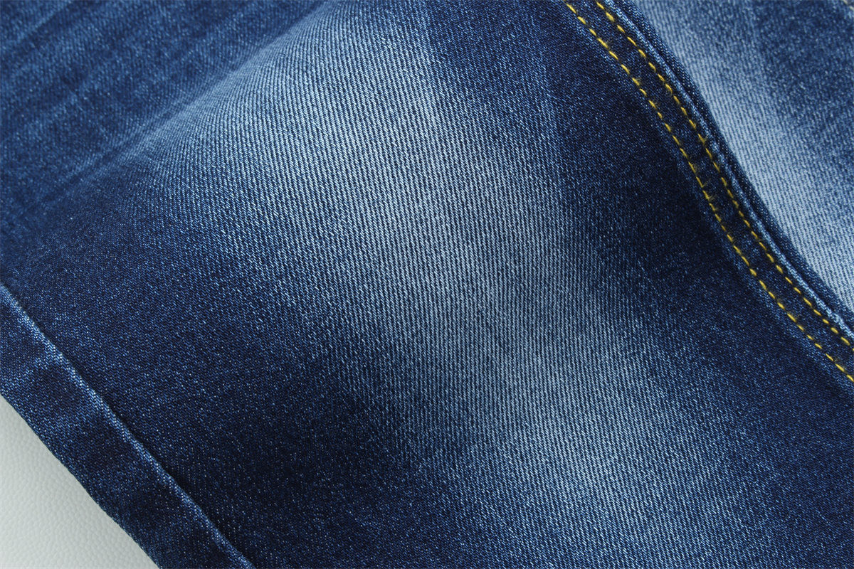 Dual Core Cotton Polyester Spandex Denim Jeans Fabric