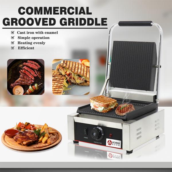 Commercial Contact Grill for Home or Restaurant Panini Sandwich Making Machine 220V
