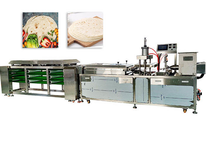 Supermarket 21kw Automatic Tortilla Making Machine Silver Color