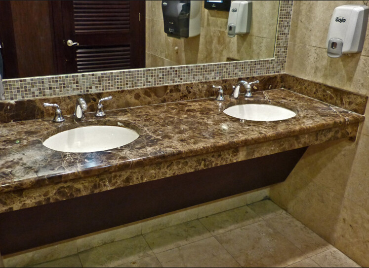 Dark Emperador Marble Mosaic Polished Cut to Size Marble Tiles for Wall Tile