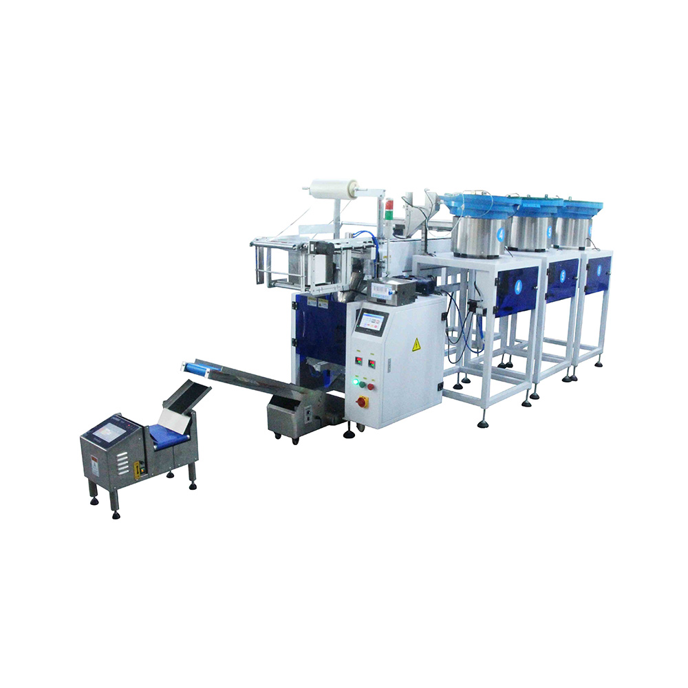 High-Grade Automatic Hardware Fastener Fittings Screw Sorting Counting Small Bag Pouch Packing Machine With Check Weighing