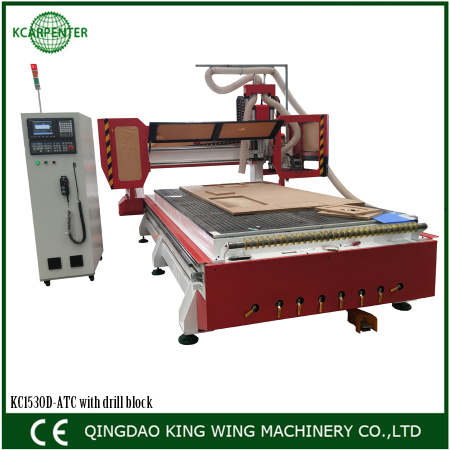 Wood working machinery cnc machine for wood door cutting