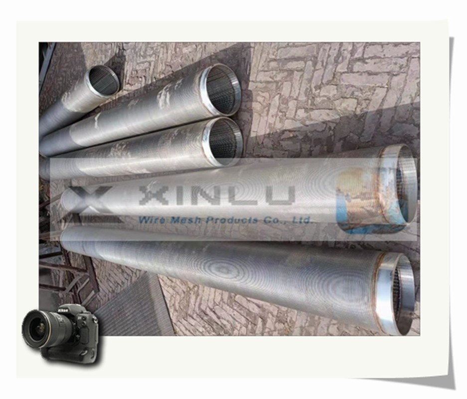 Trapezoidal Wire Wrapped Water Well Screen Pipe SS304 SS316L With Thread Joint
