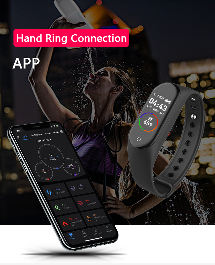 BT4.0 80mAH Calories Smart Watch Pedometer Burned Bond Touch Bracelet Bands SMS Notification