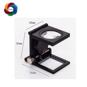 China Linen Tester 15x LED Folding Magnifying Glass Scale Metal 2 Button Cells on sale