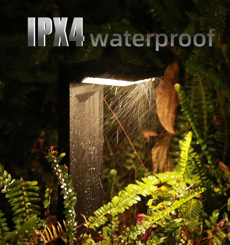 IPX4 Solar Pathway Lights Outdoor 2800K-3200K Solar Powered Bollards