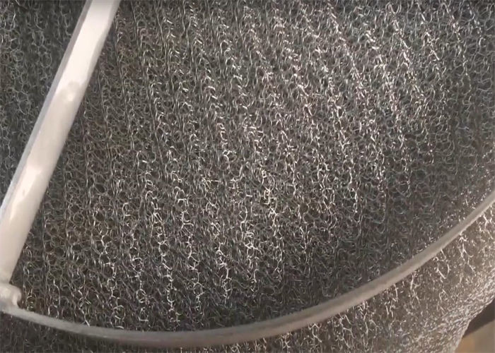 304SS York 931 Gas Demister Mesh Pad Demister Mesh Customized Thickness