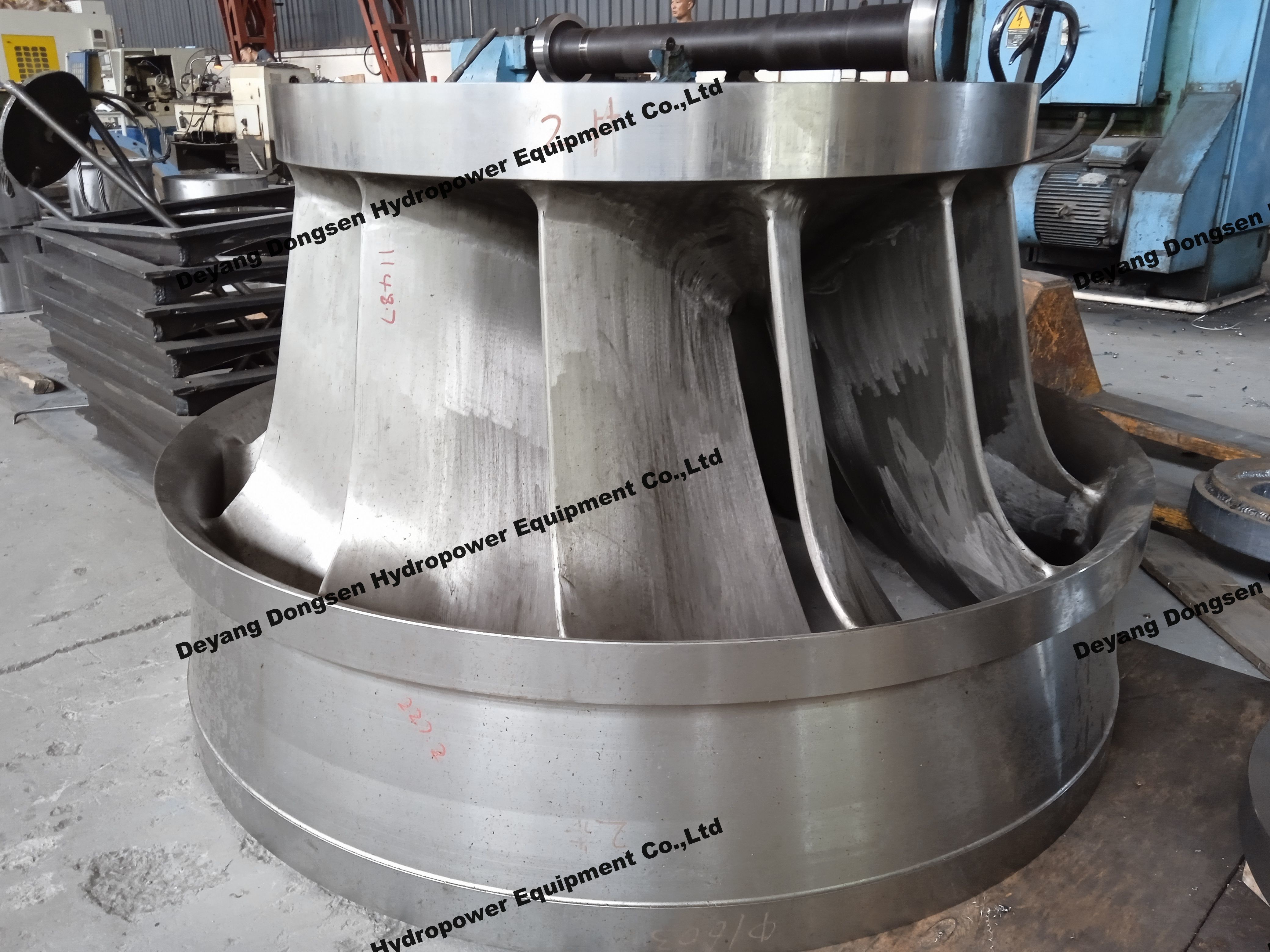 Customized Fixed Welded Blade Angle Hydro Turbine Runner With Surface Treatment