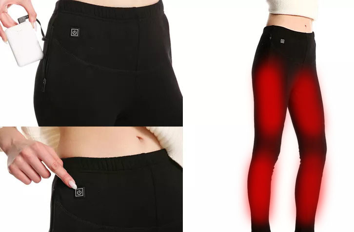 50degrees Electric Heated Clothes Pants Far Infrared Graphene Material For Men Women