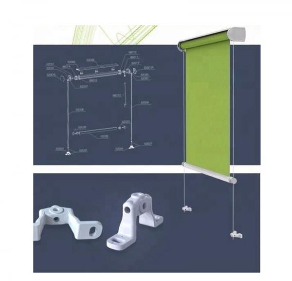 Aluminium Retractable Window Awnings Polyester Acrylic Drop Arm Awnings