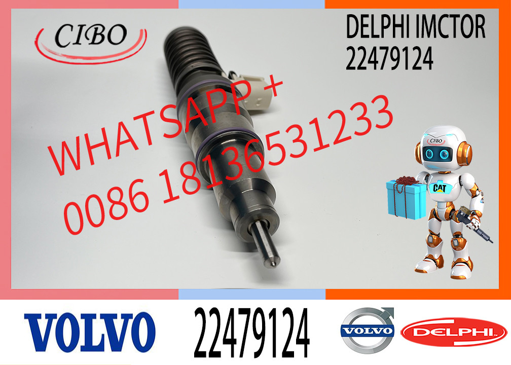 Excavator Engine Parts Diesel Fuel Injector 22479124 85020428 22479124 For Vo-lvo D13 Engine BEBE4L1600