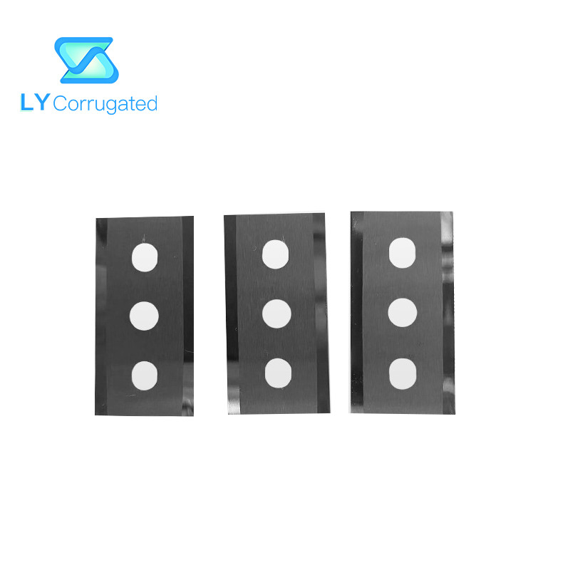 Industrial Tungsten Carbide Razor Blades Three Holes Knives Aluminum Foil Film Cutting Machine Blades