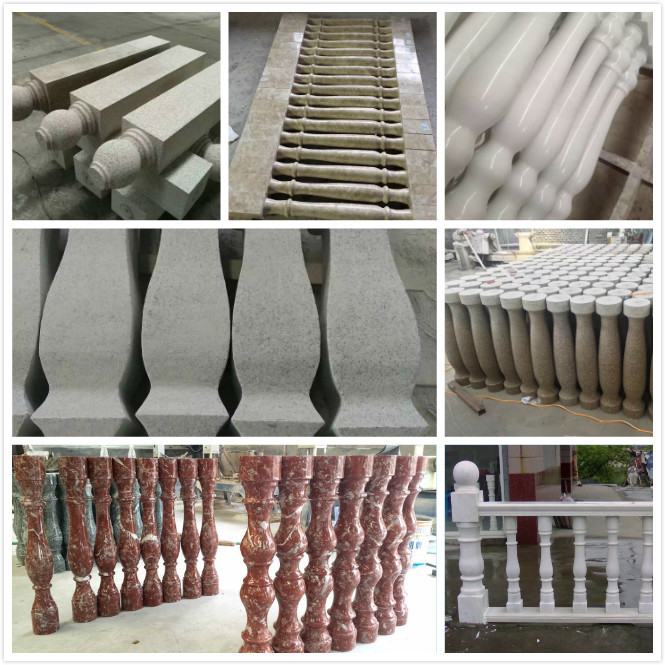 PLC / CNC Four Pcs Baluster Cutting Machine For Pillar，column Base And Column Caps Roadblock
