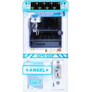 Blue Coin-Operated LED Desktop Hardware Claw Arcade Machine