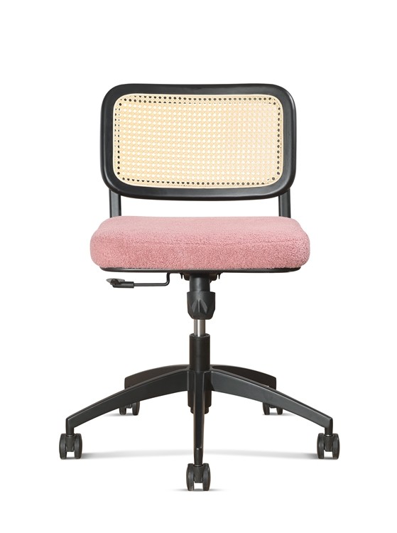 Cane Executive Rattan Office Chairs 0.121CBM PP Height Adjustment For Home 360 Deg