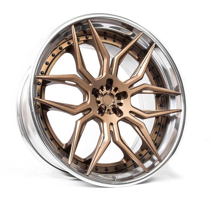 Custom forged Wheels custom 16 inch 24 inch aluminium alloy wheels for cars michine face polish
