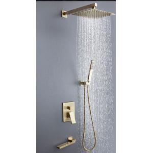 Brushed Gold Black Silver Embedded OEM Concealed Basin Mixer