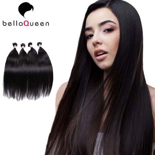10 inch - 30 inch Girl use Burmese Remy Hair Natural Black Straight Without