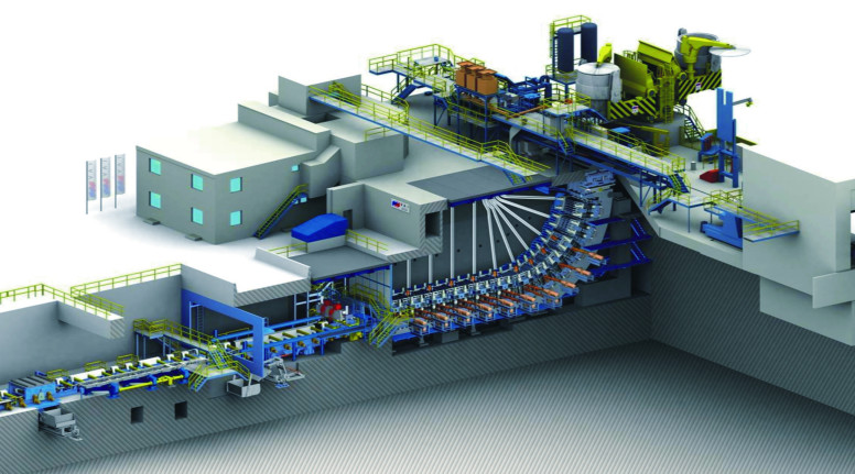 Steel Billet R9m 4 Mill 4 Strand Small Slab Plc Horizontal Continuous Casting Machine