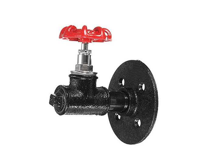 Casting Industrial Style Pipe Spigot Handle Coat Hanger 3 Hook Wall Mounted Kit