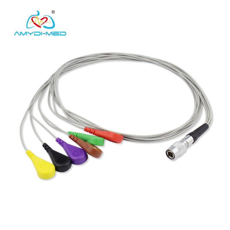 AHA Standard ECG Cable 4 Leads FUUKUDA Compatible