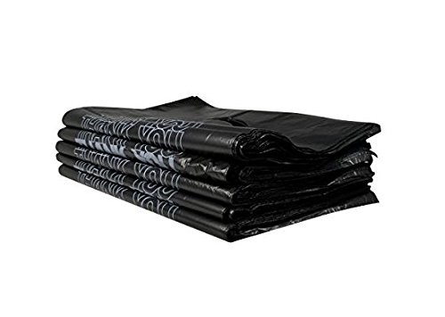 HDPE Material Plastic Bag , Thank You T-Shirt Carry out Bags Black 18 Microns – 500 Bags Per Case
