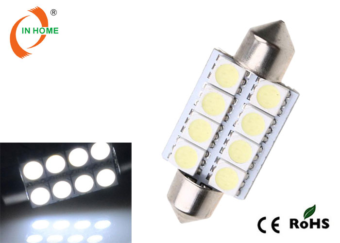 8 Pcs 3 Chip 5050 White Car 12v Led Festoon Lighting Outdoor Dome