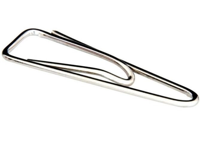 Hot Factory Sales100pcs/Box Triangular Shaped Nickel Metal Paper Clips
