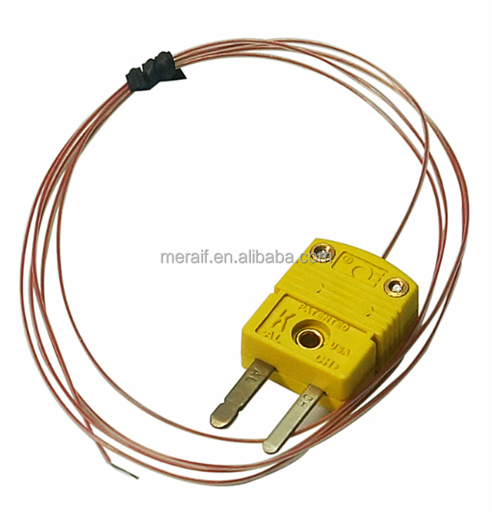 K type surface thermocouple temperature sensor 1m wire thermocouple probe -20~500C