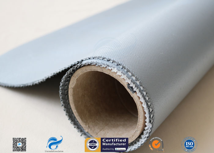 900Gsm 0.9mm Silicone Coated Fiberglass Fabric , Heat Resistant Silicone Coated Glass Cloth