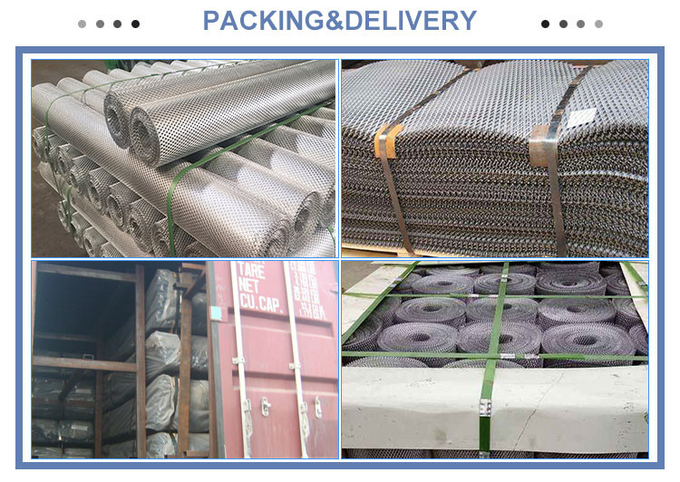 Building Expanded Metal Mesh Galvanized Diamond Mesh Metal Fence Panels