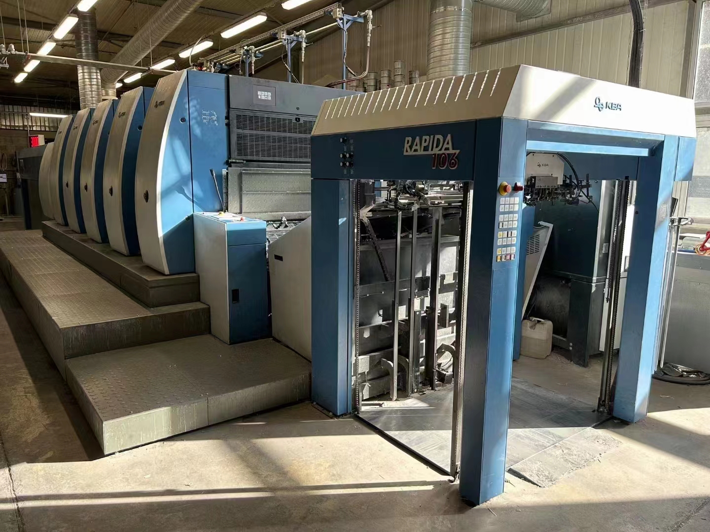 Screen Printer Plate Type Secondhand Presses Heidelberg Printing Machine Paper Roll For Printing Industry