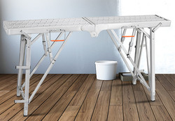 Portable Metal Folding Work Bench For Decoration Wash Car