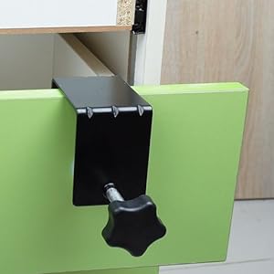 Secure and Accurate Cabinet Hardware Installation with U Clamp Drawer Front Panel Jig