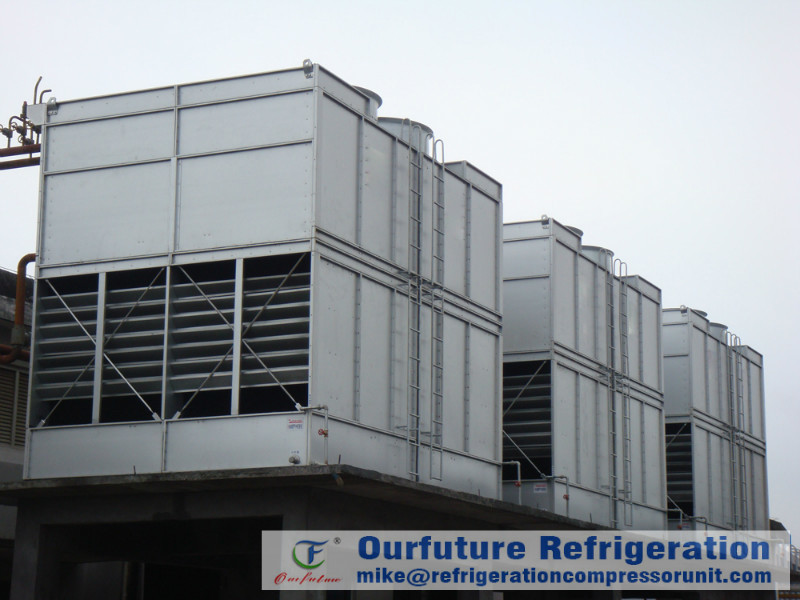 Induced Draft Type Evaporative Cooled Condenser Evaporative Condenser Cooling Tower