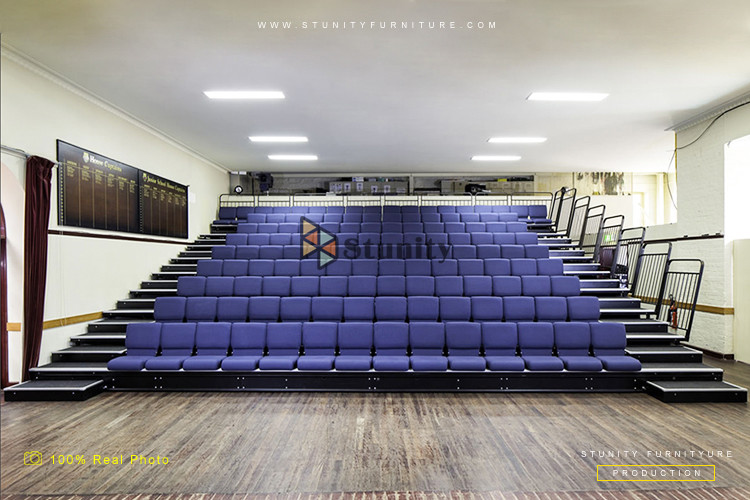 Comfortable Small Floor Space Automatic Retractable Bleacher System