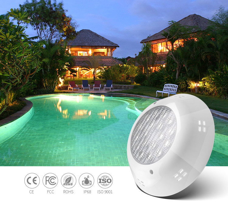 630LM LED Underwater Swimming Pool Lights 18W Synchronous Control