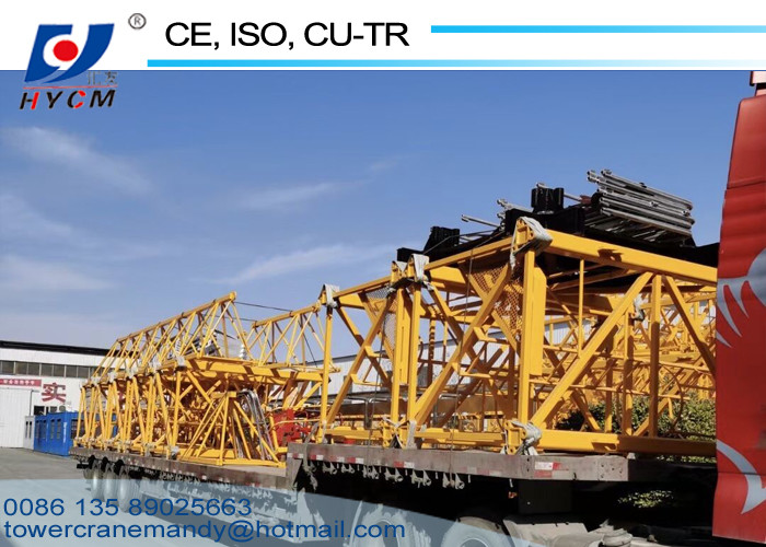 1250KN.m Fixed Jib Crane 50m Tower Crane Boom Length D5020 Luffing Jib Crane with Tower Crane Climbing Cage