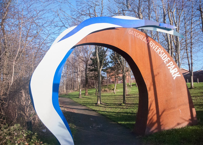Contemporary School Sculptrue Large Corten Steel School Sculpture