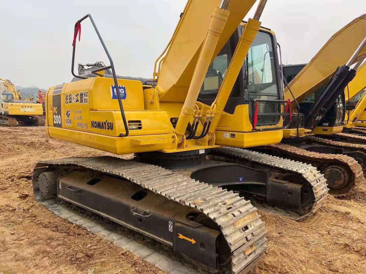Six Cylinder SAA6D102E-2 Engine PC200-7 Komatsu 20T Excavator